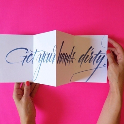 Tra pieghe e lettere | Legatoria + calligrafia